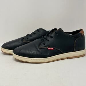 Levi's Black Faux Leather Comfort Low Sneakers Mens Size 13